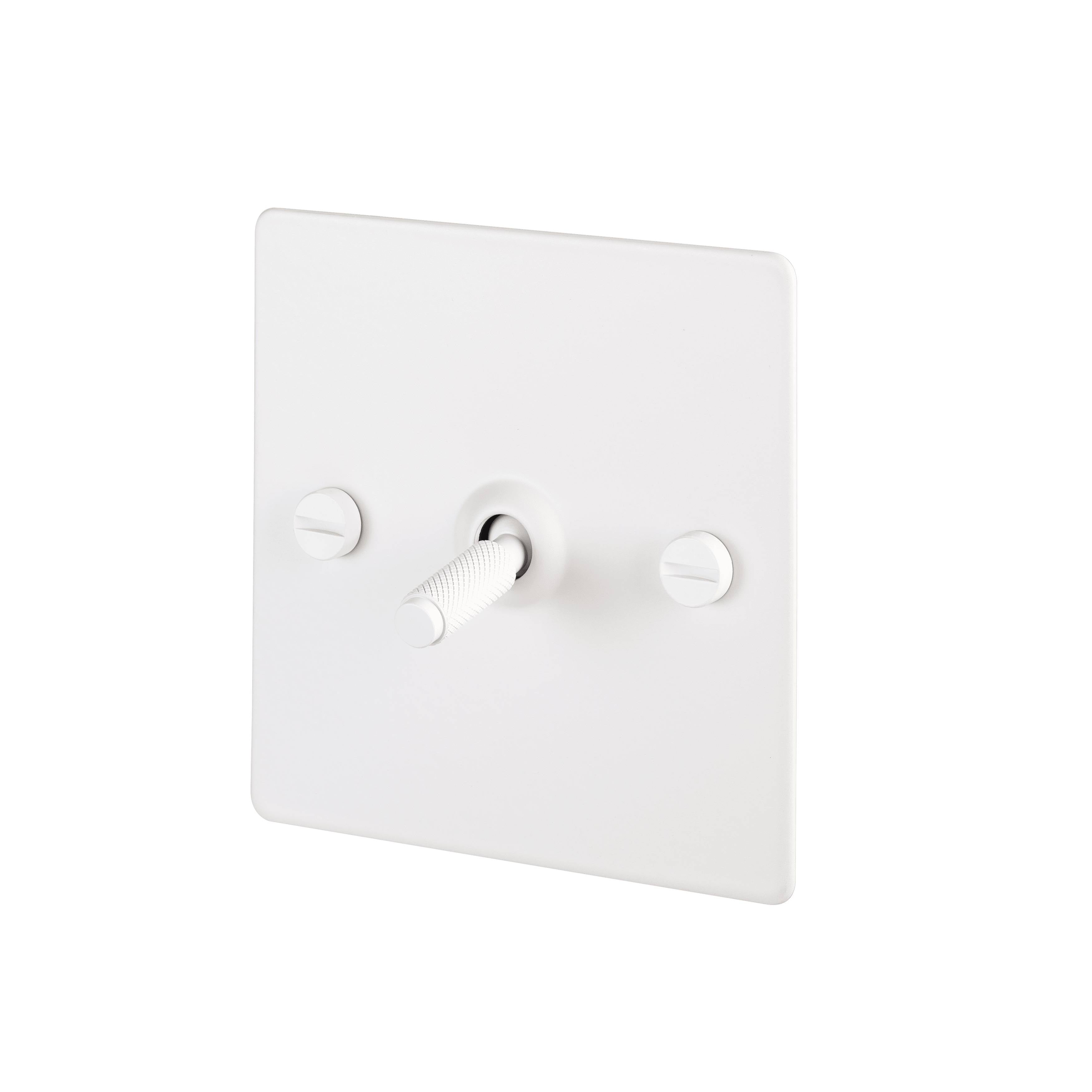 Buster + Punch 1G Toggle Intermediate 3-Way - Cross Knurl - White