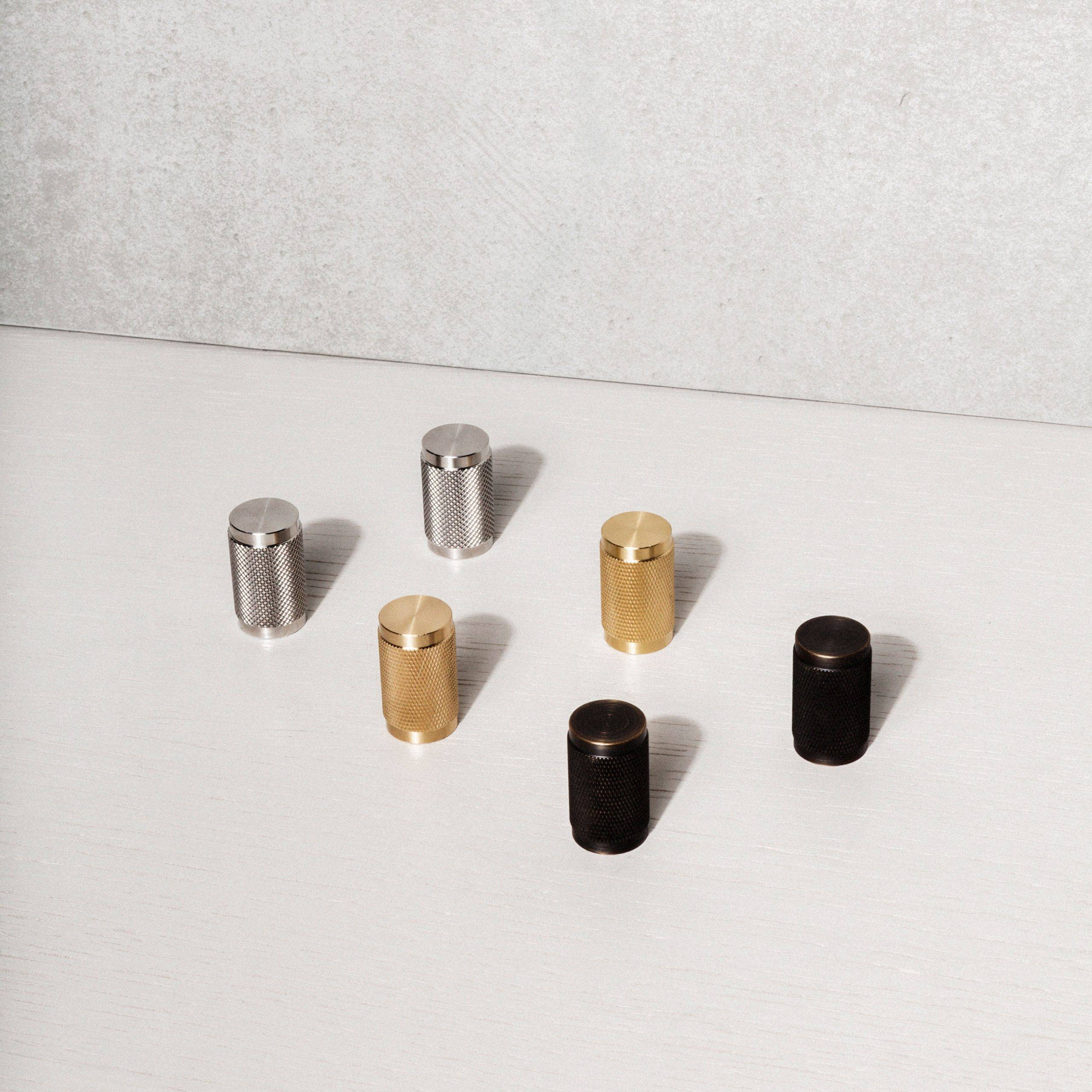 Buster + Punch Furniture Knob - Cross Knurl