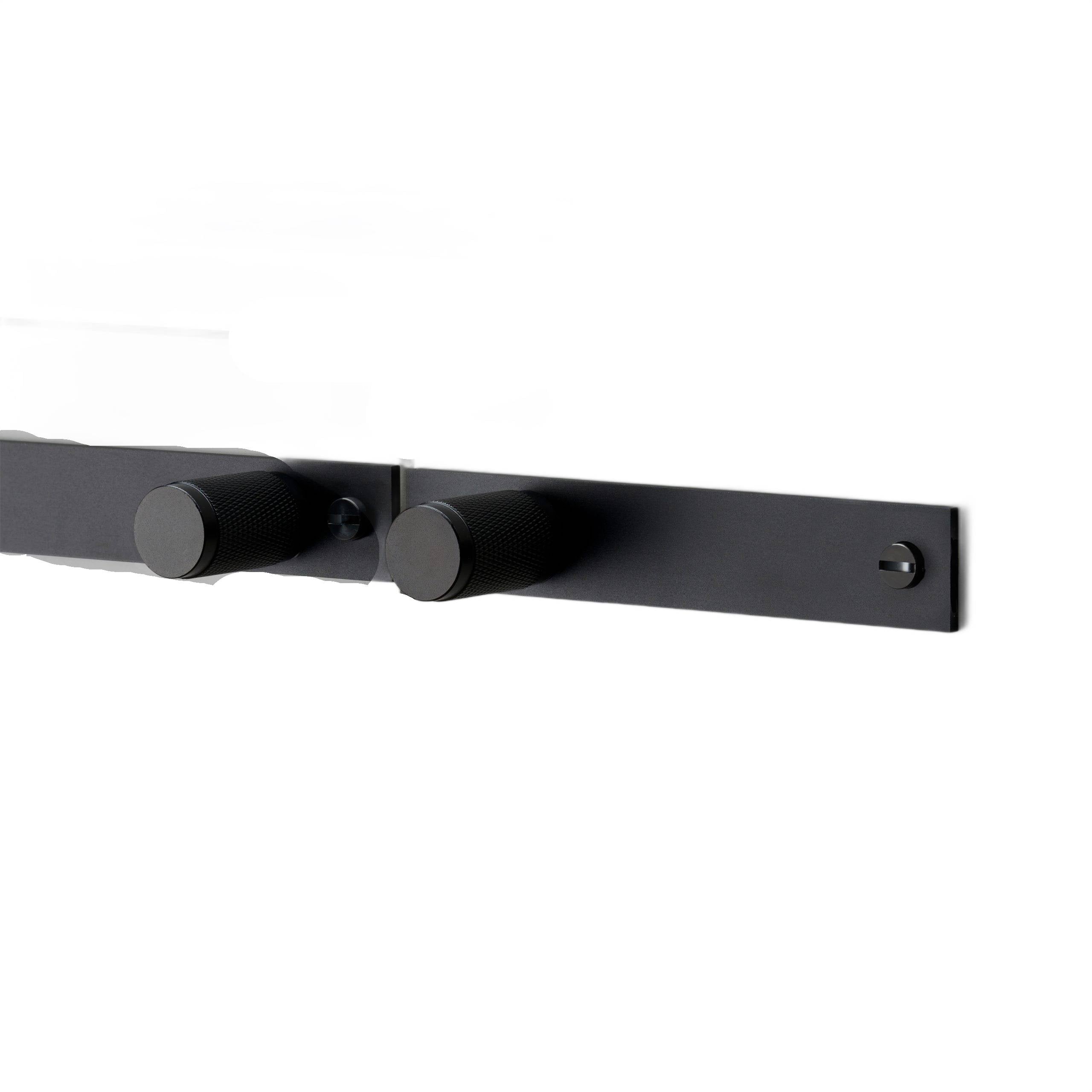 Buster + Punch Furniture Knob - Plate - Cross Knurl