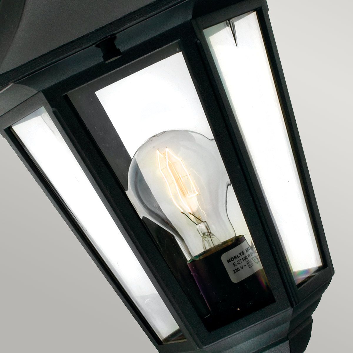 Norlys Valencia Single Up Lantern - Black