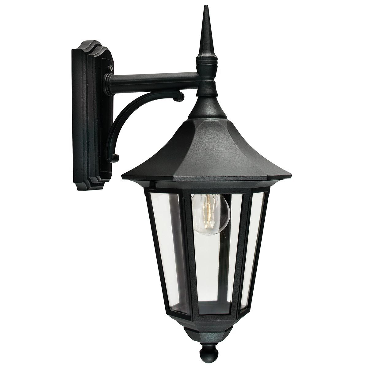 Norlys Valencia Single Down Lantern - Black