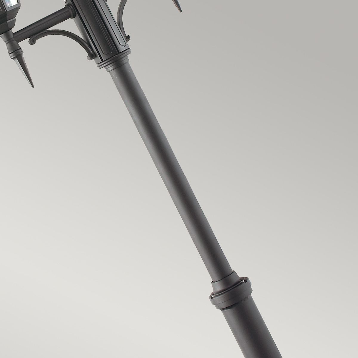 Norlys Valencia 2 Light Twin Head Lamp Post - Black
