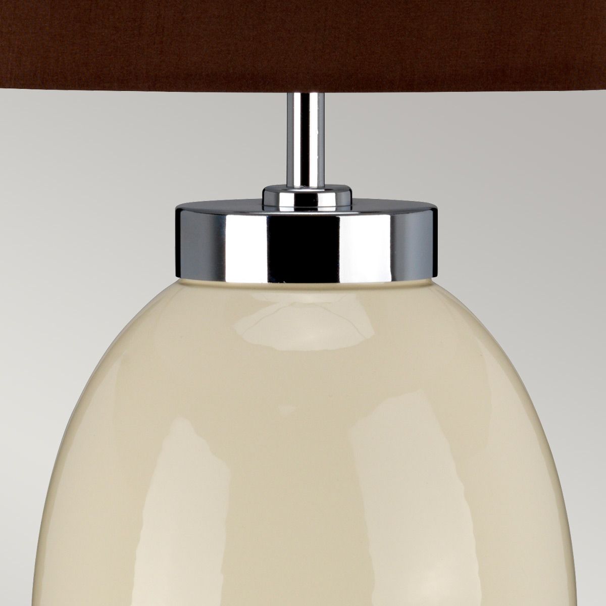 Elstead Victor Single Small Table Lamp - Cream