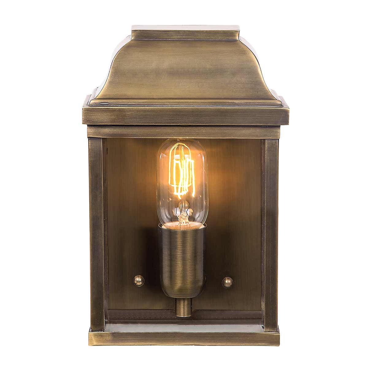 Elstead Victoria Single Wall Lantern - Aged Brass