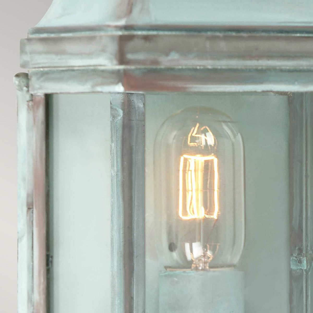 Elstead Victoria Single Wall Lantern - Verdigris