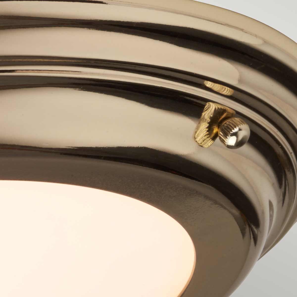 Elstead Welland Single Bathroom Flush Fitting - Polished Brass