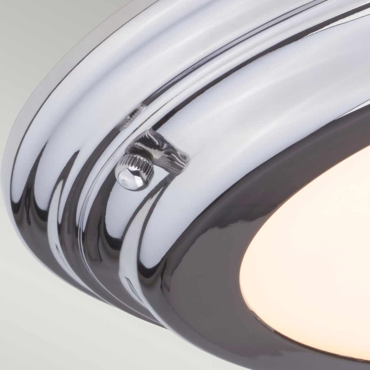 Elstead Welland Single Bathroom Flush Fitting - Polished Chrome