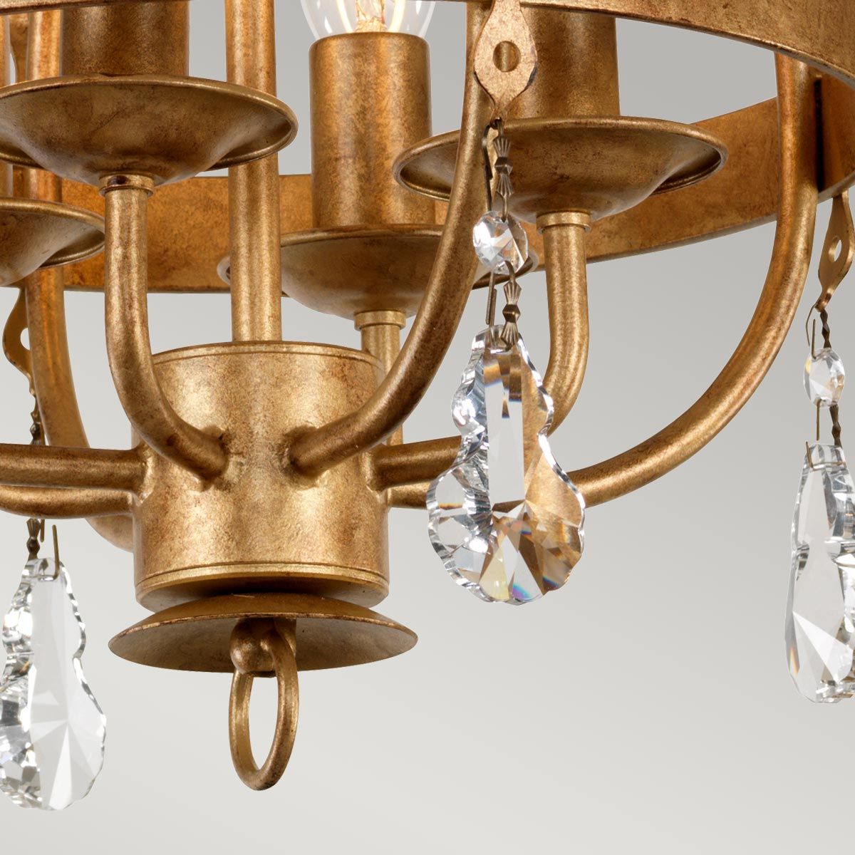 Elstead Windsor 4 Light Pendant - Gold Patina