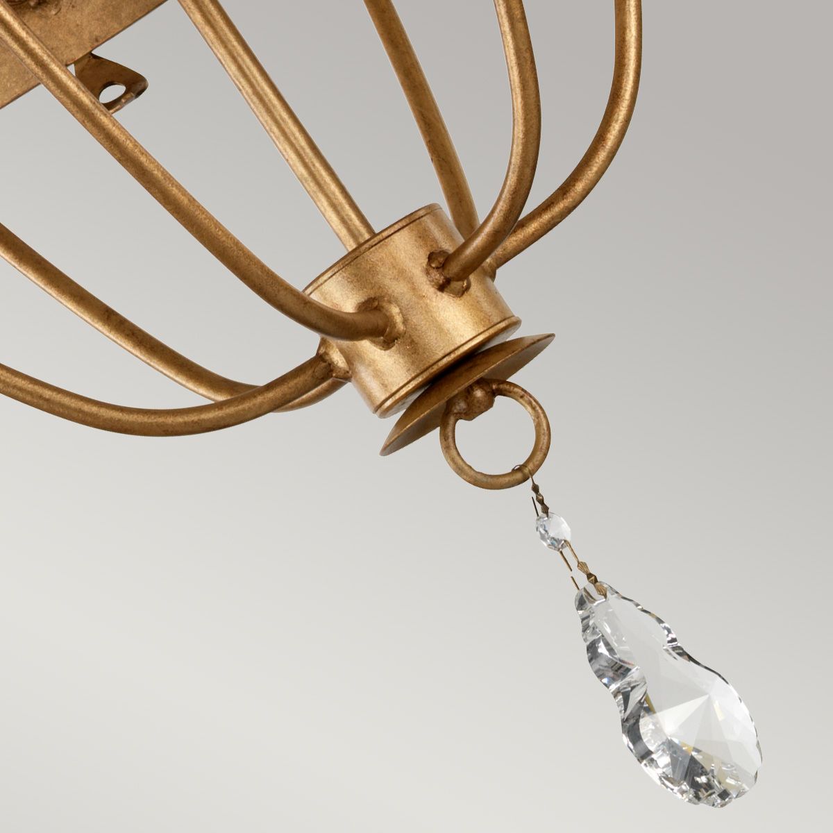 Elstead Windsor 6 Light Chandelier - Gold Patina