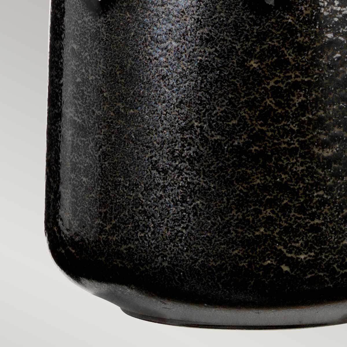 Elstead Woolwich Single Table Lamp - Textured Graphite & White Glaze