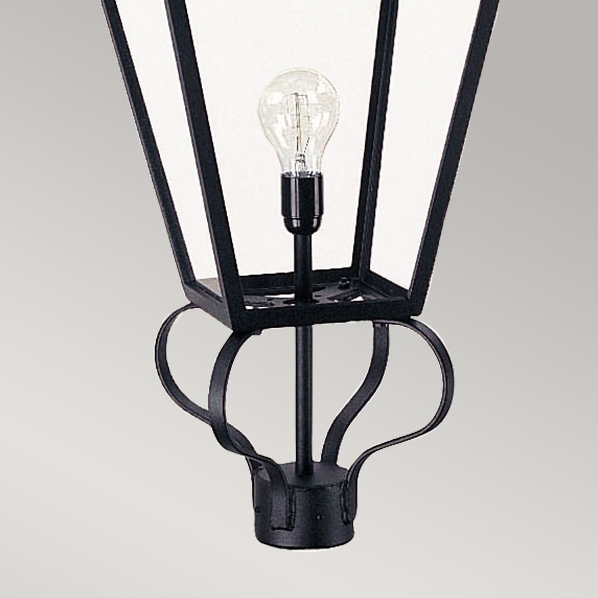 Elstead Wilmslow Single Lantern Head - Black - Head Only