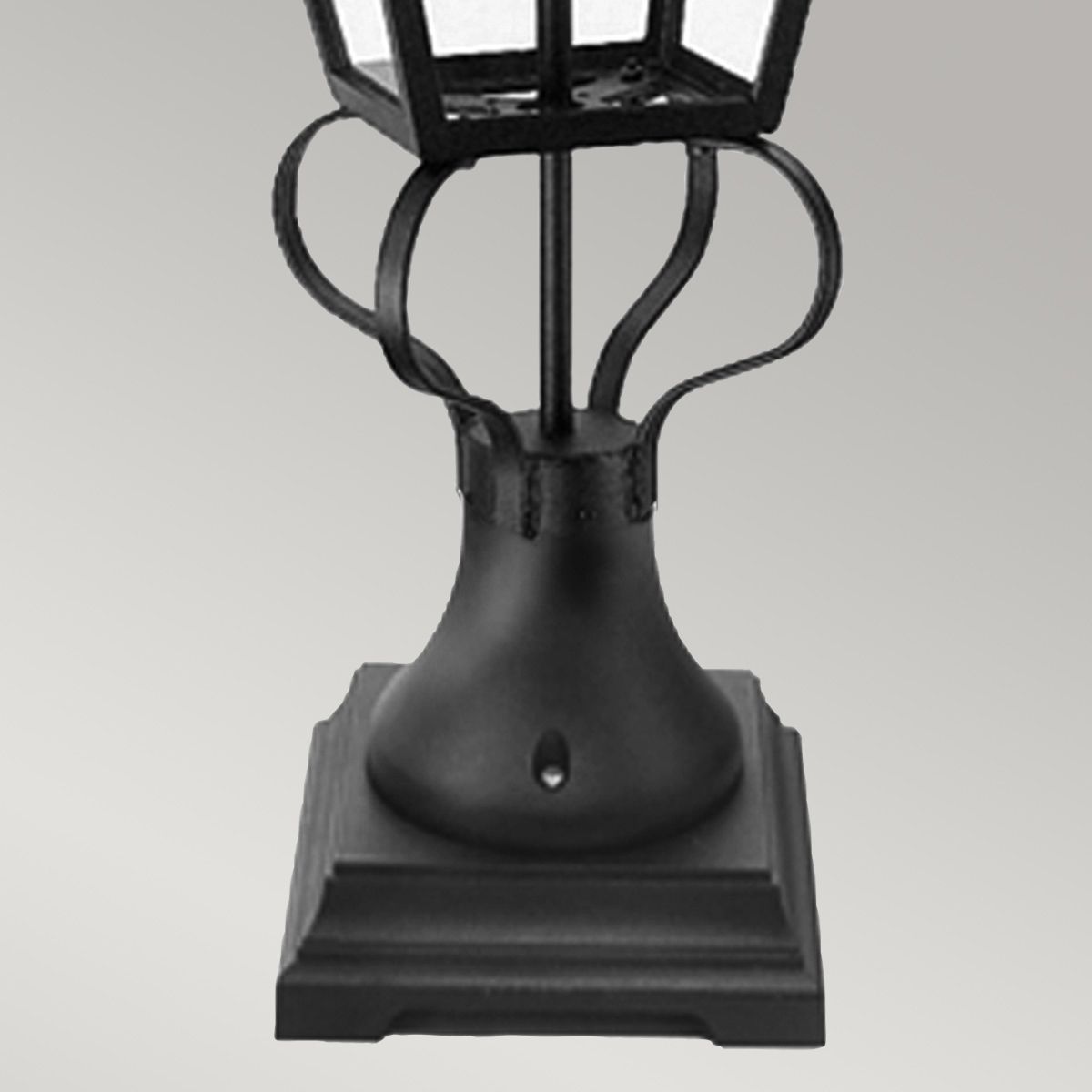 Elstead Wilmslow Single Pedestal Lantern - Black