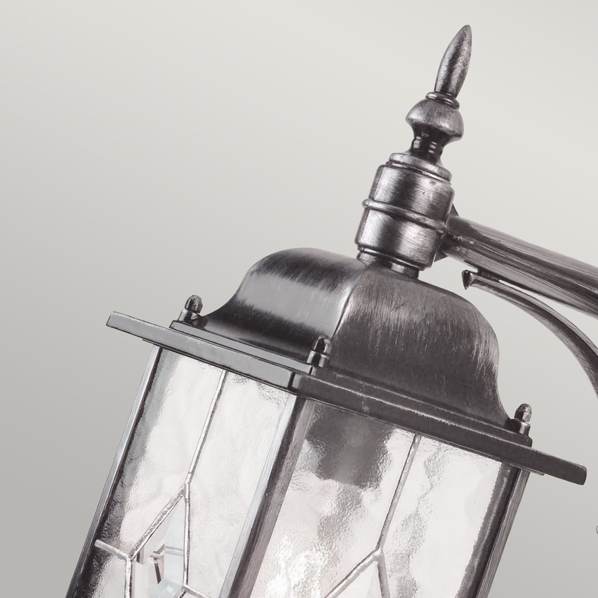 Elstead Wexford Single Down Wall Lantern - Black & Silver