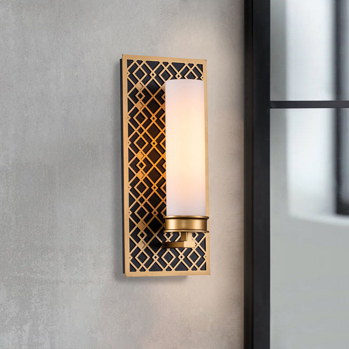 Elstead Ziggy 1 Light Wall Light - Lacquered Gold