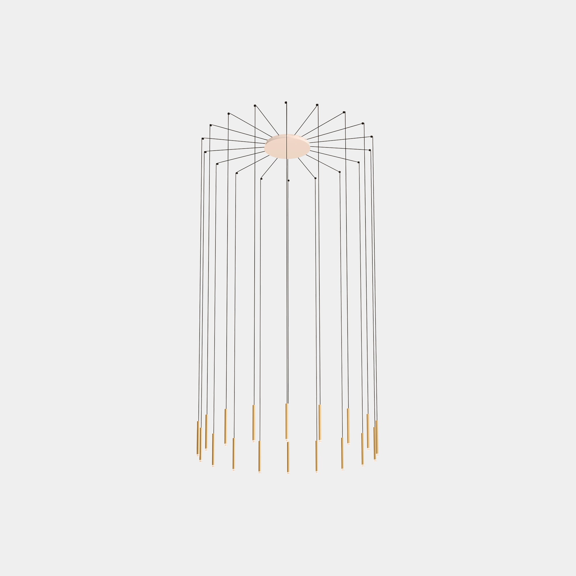 LedsC4 Candle 18 Light Pendant