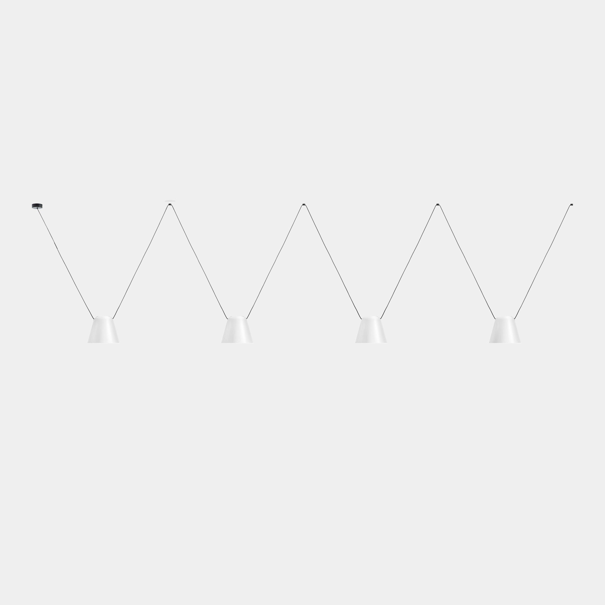 LedsC4 Attic 4 Light Conic Shape Pendant