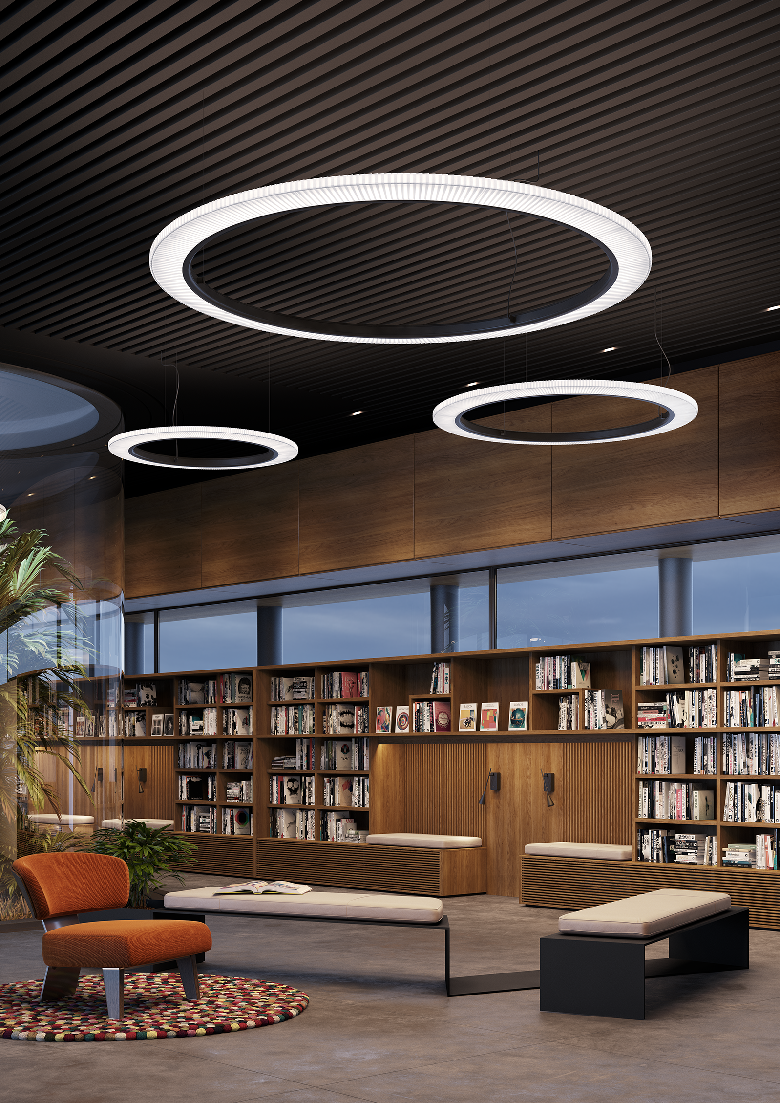 Bover Roda PF/200 Large Ceiling/Wall Light