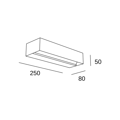 LedsC4 Lia LED 250mm Wall Light