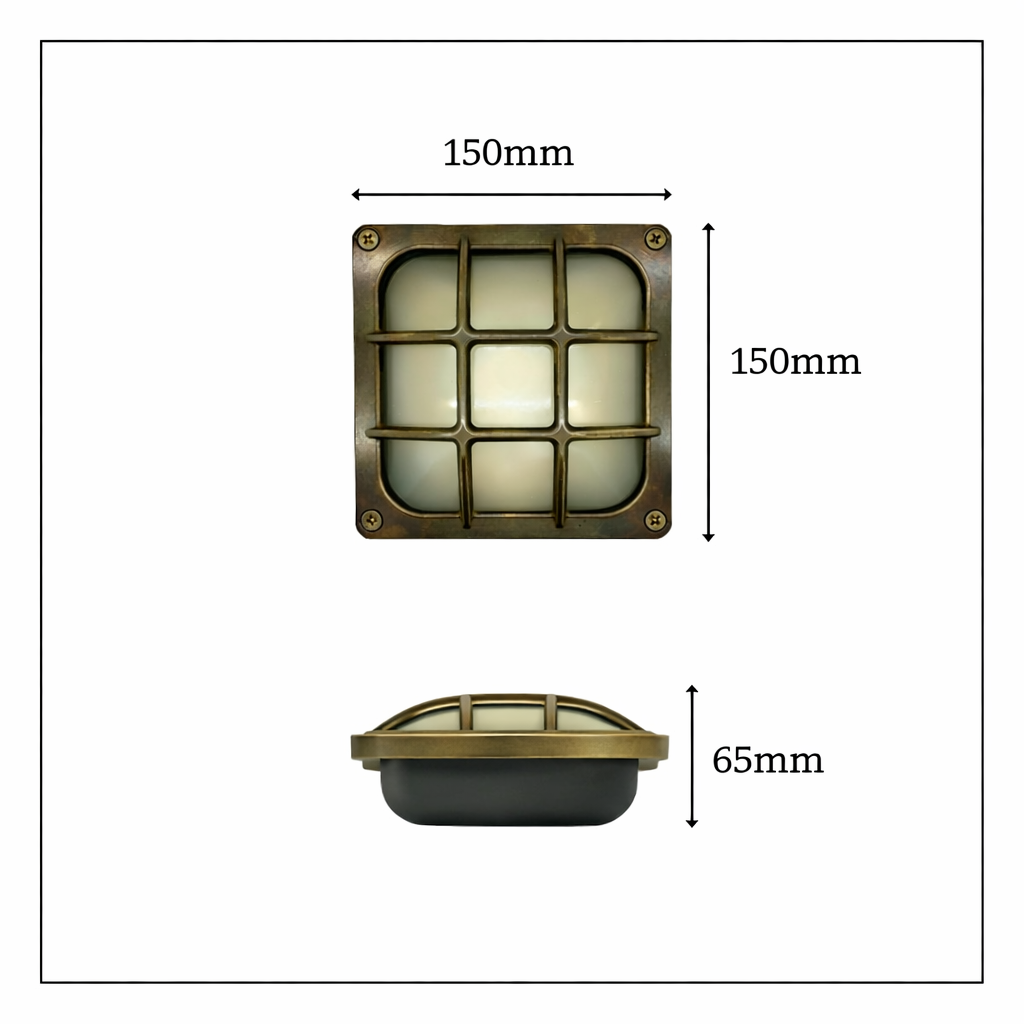 Navigator Francis Wall Light - Antique Brass
