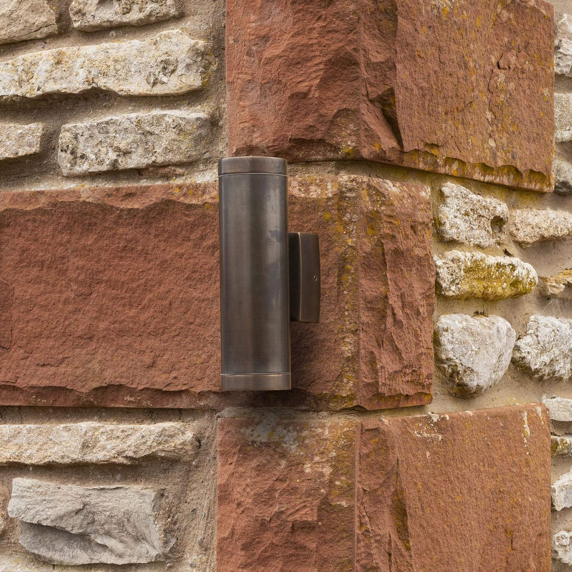 Navigator Up & Down Wall Light - Antique Brass