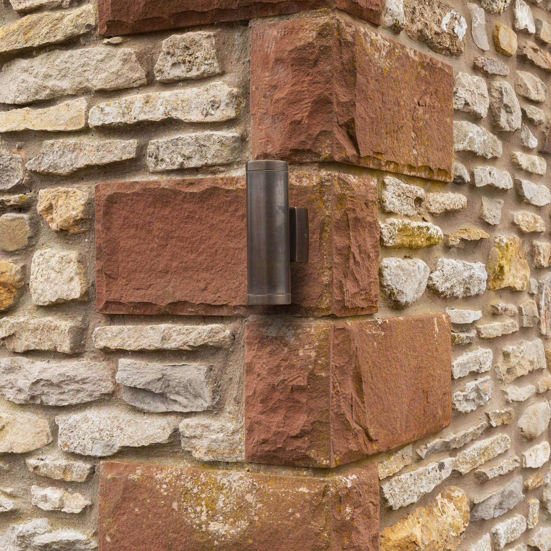 Navigator Up & Down Wall Light - Antique Brass