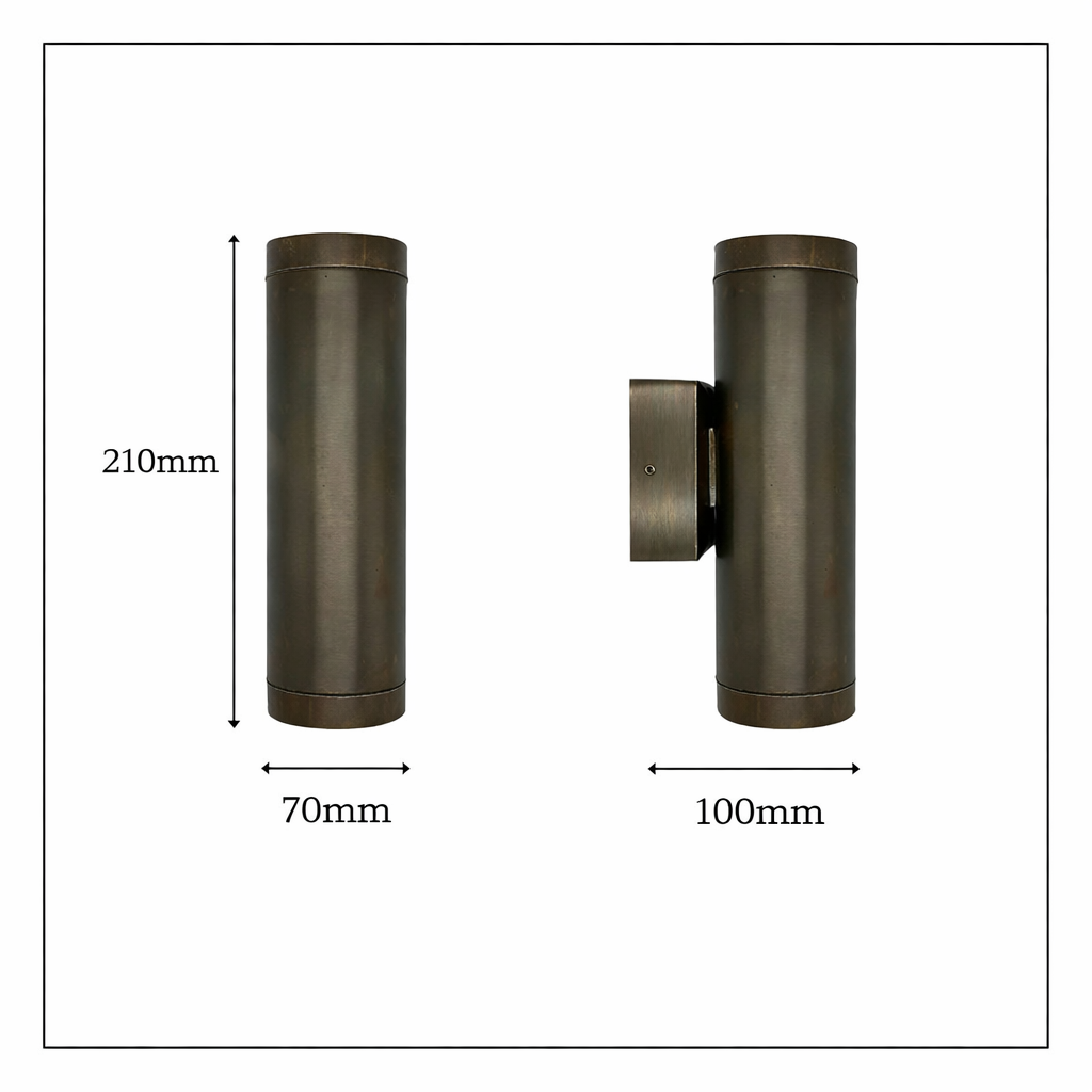 Navigator Pharos Up and Down Wall Light - Antique Brass