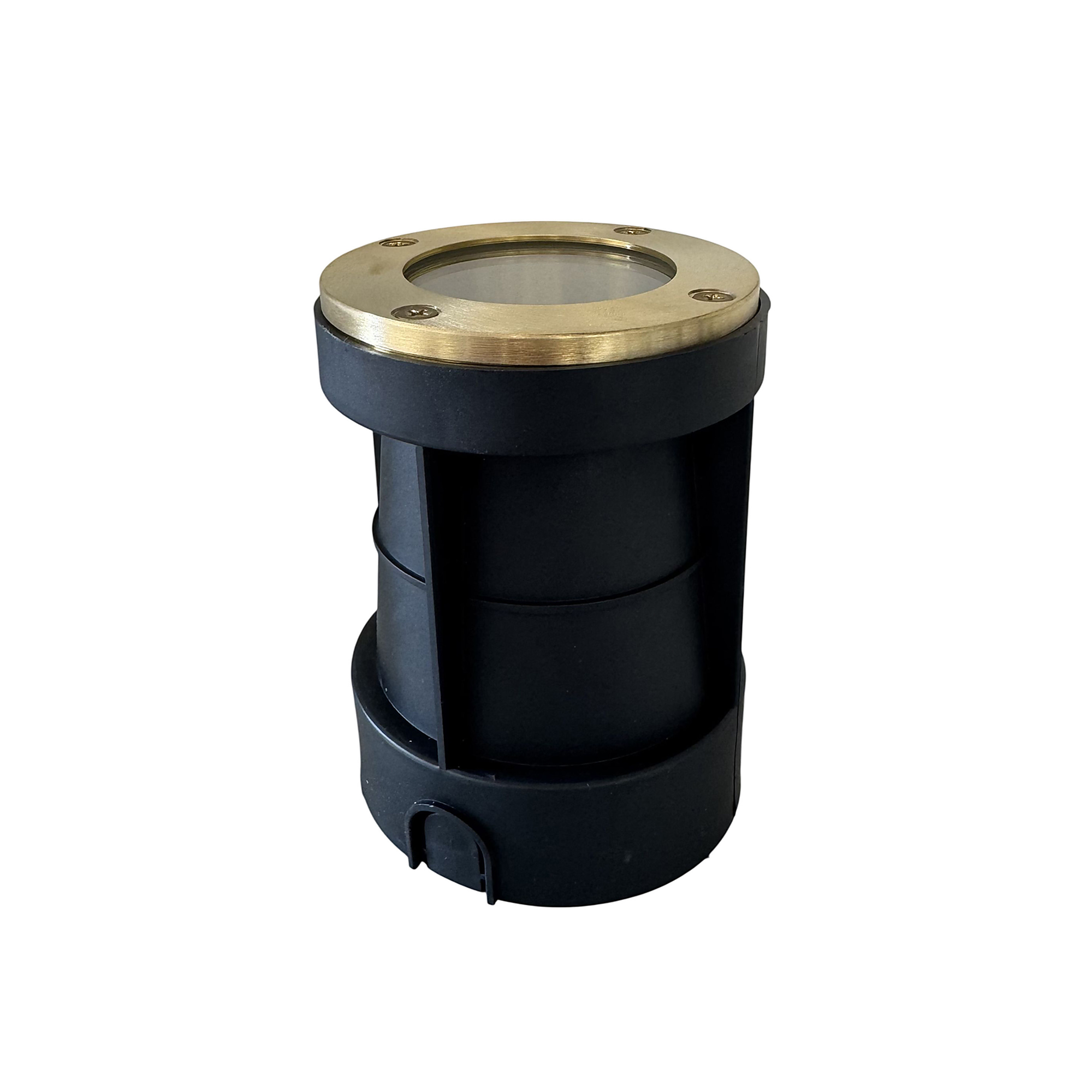 Navigator Bertha Recessed Ground Light - Raw Brass