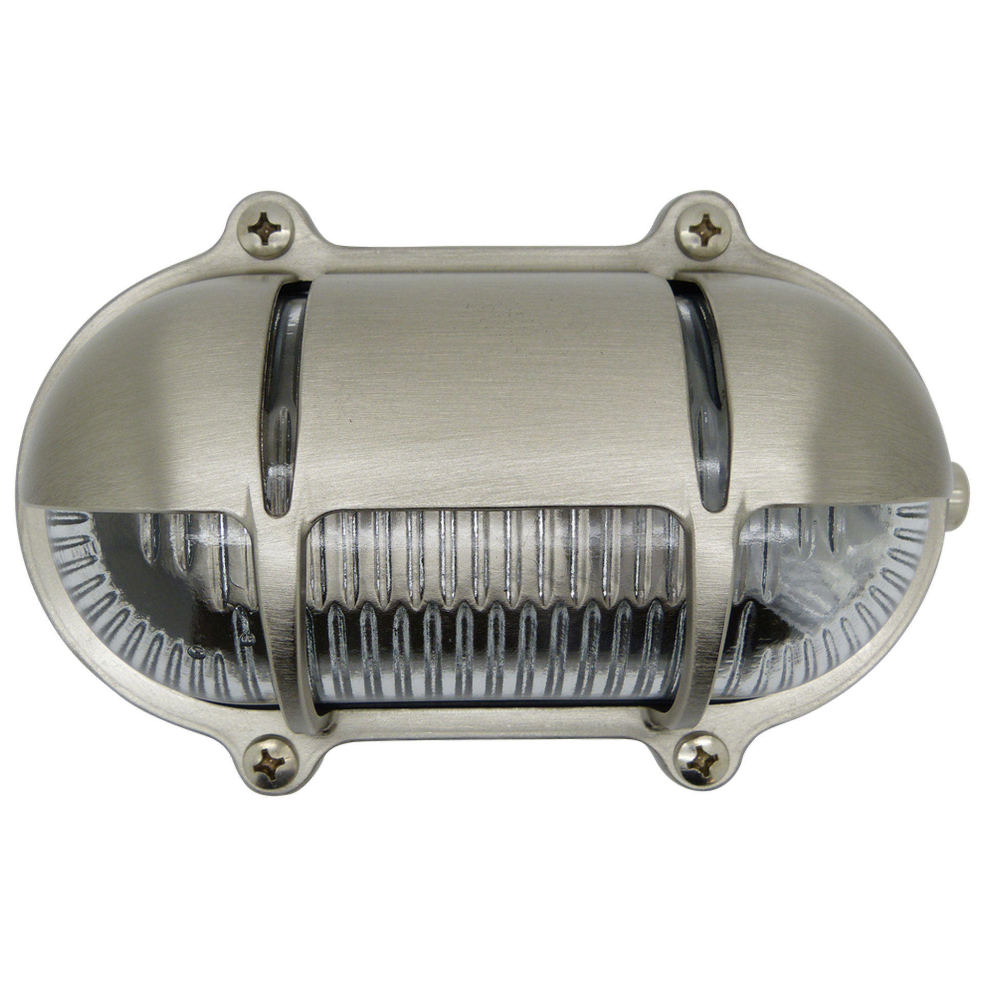 Navigator Decorative Eyelid Bulkhead Wall Light - Satin Nickel