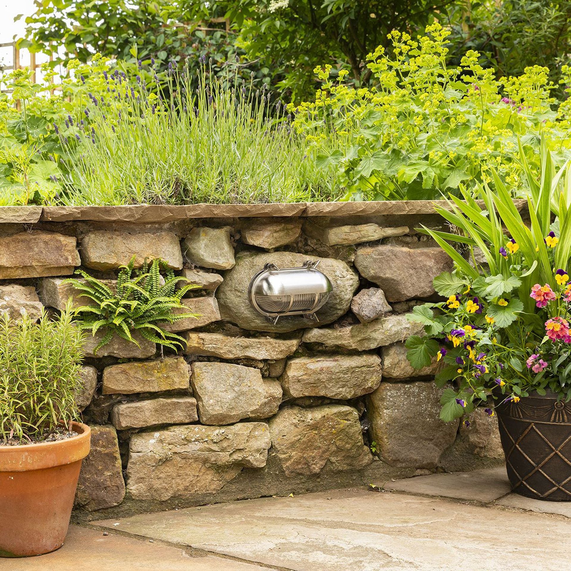 Navigator Eyelid Bulkhead Wall Light - Satin Nickel