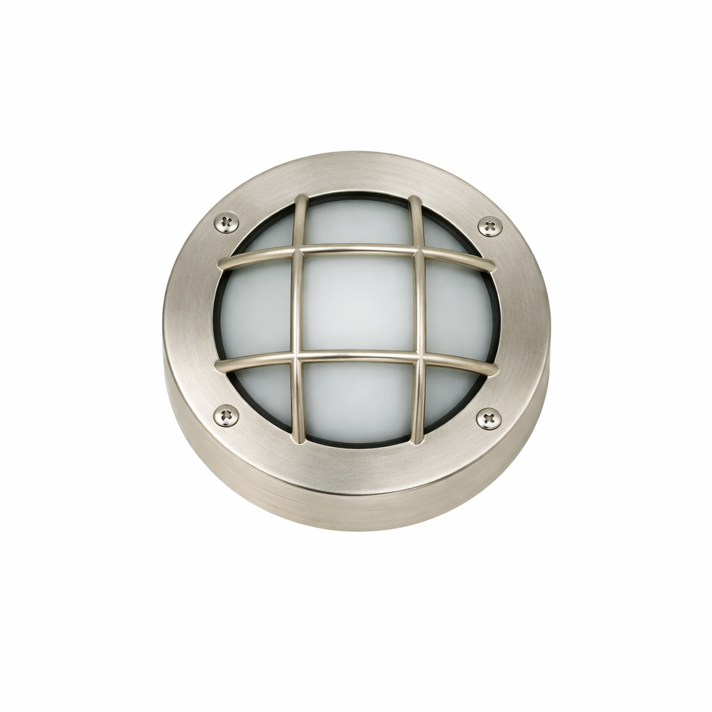 Navigator Marina Guard Circular Bulkhead - Satin Nickel
