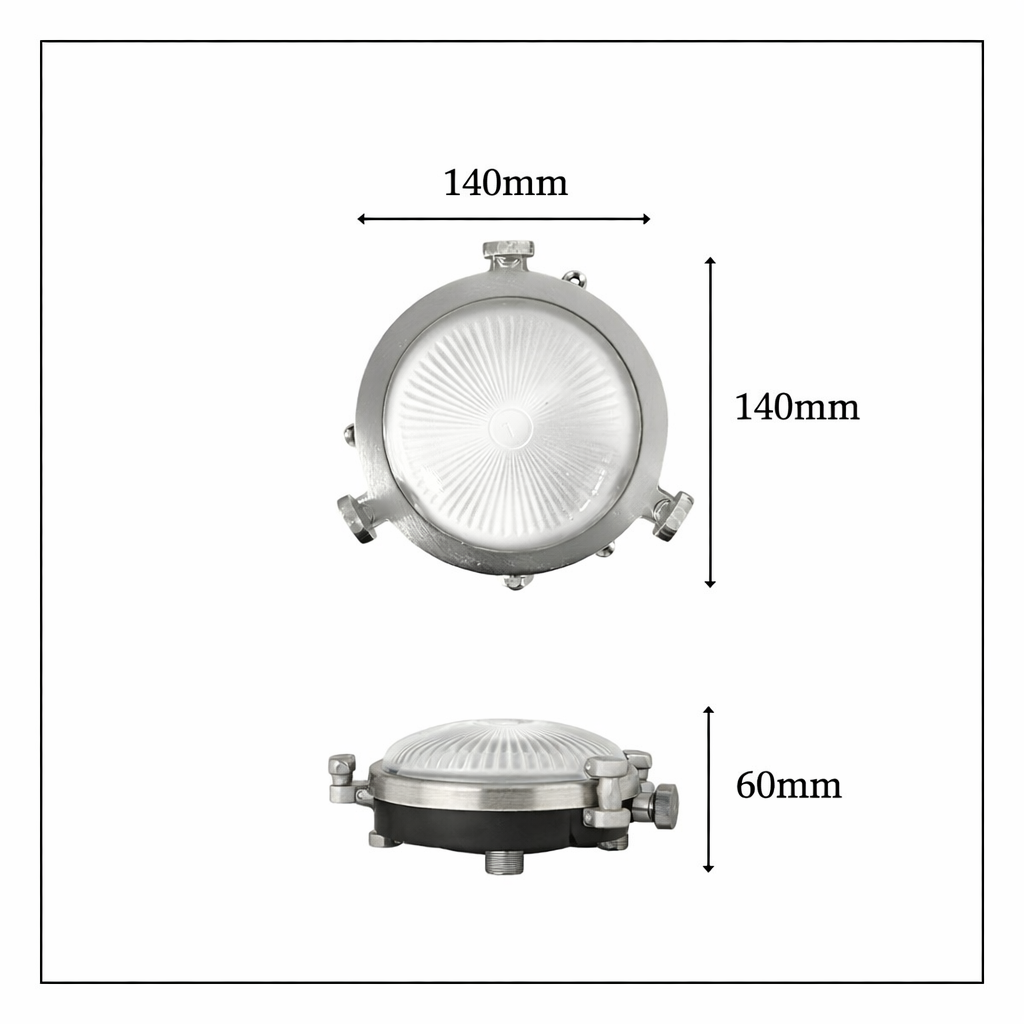Navigator Mini Compass Bulkhead - Satin Nickel
