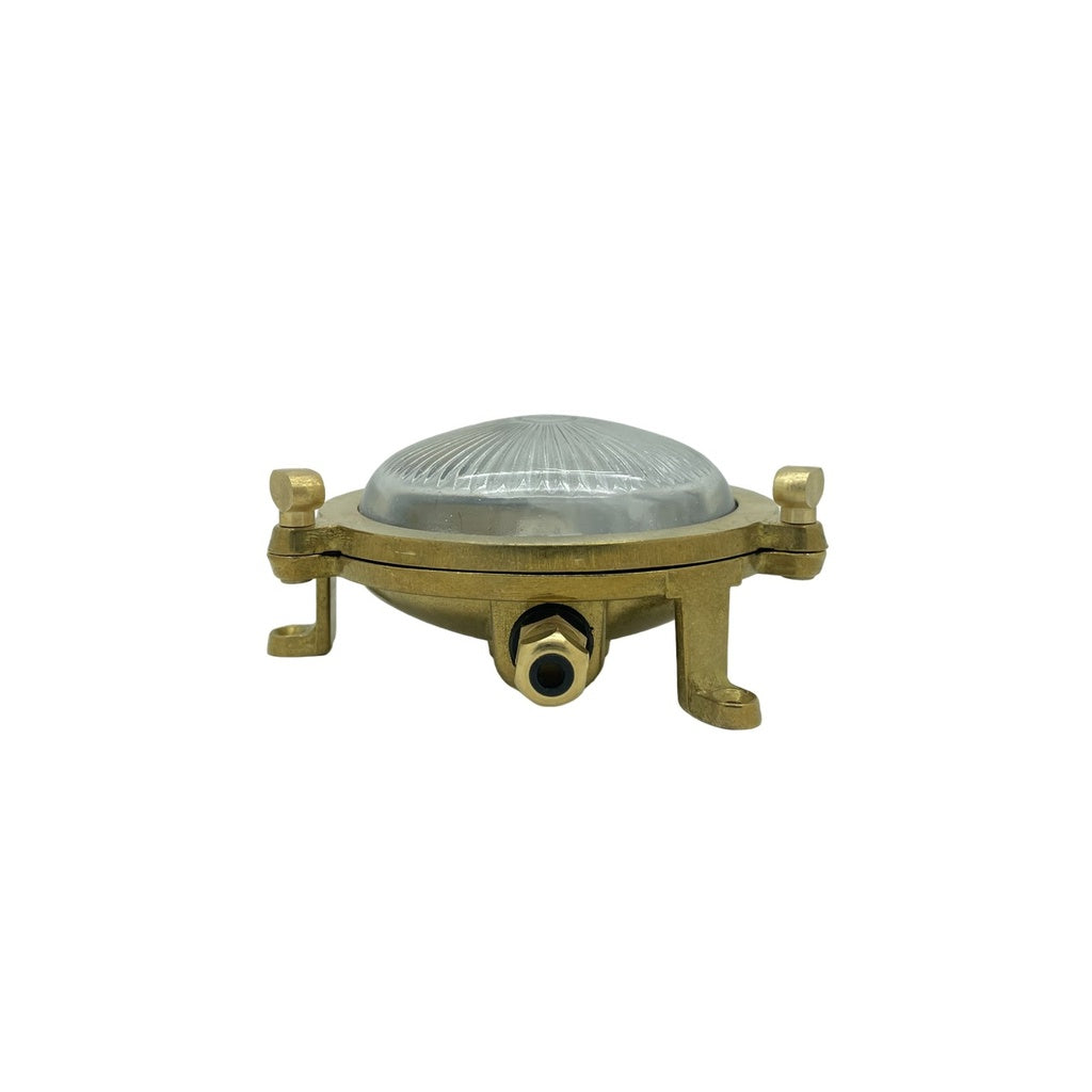 Navigator Mini Compass Bulkhead - Raw Brass