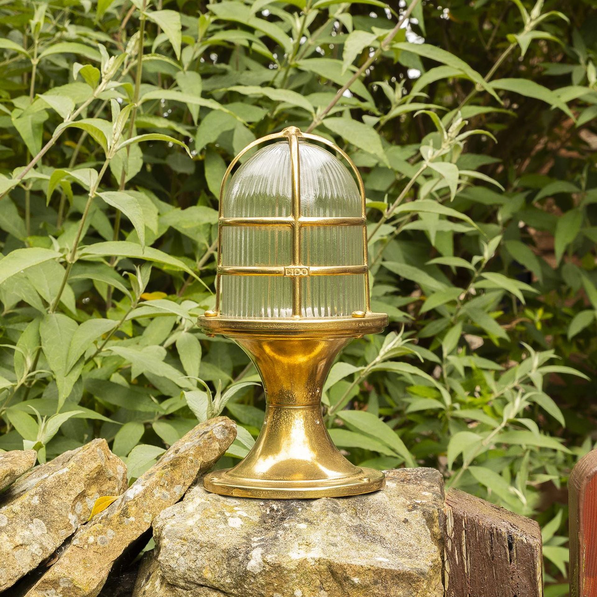 Navigator Large Post Light - Raw Brass