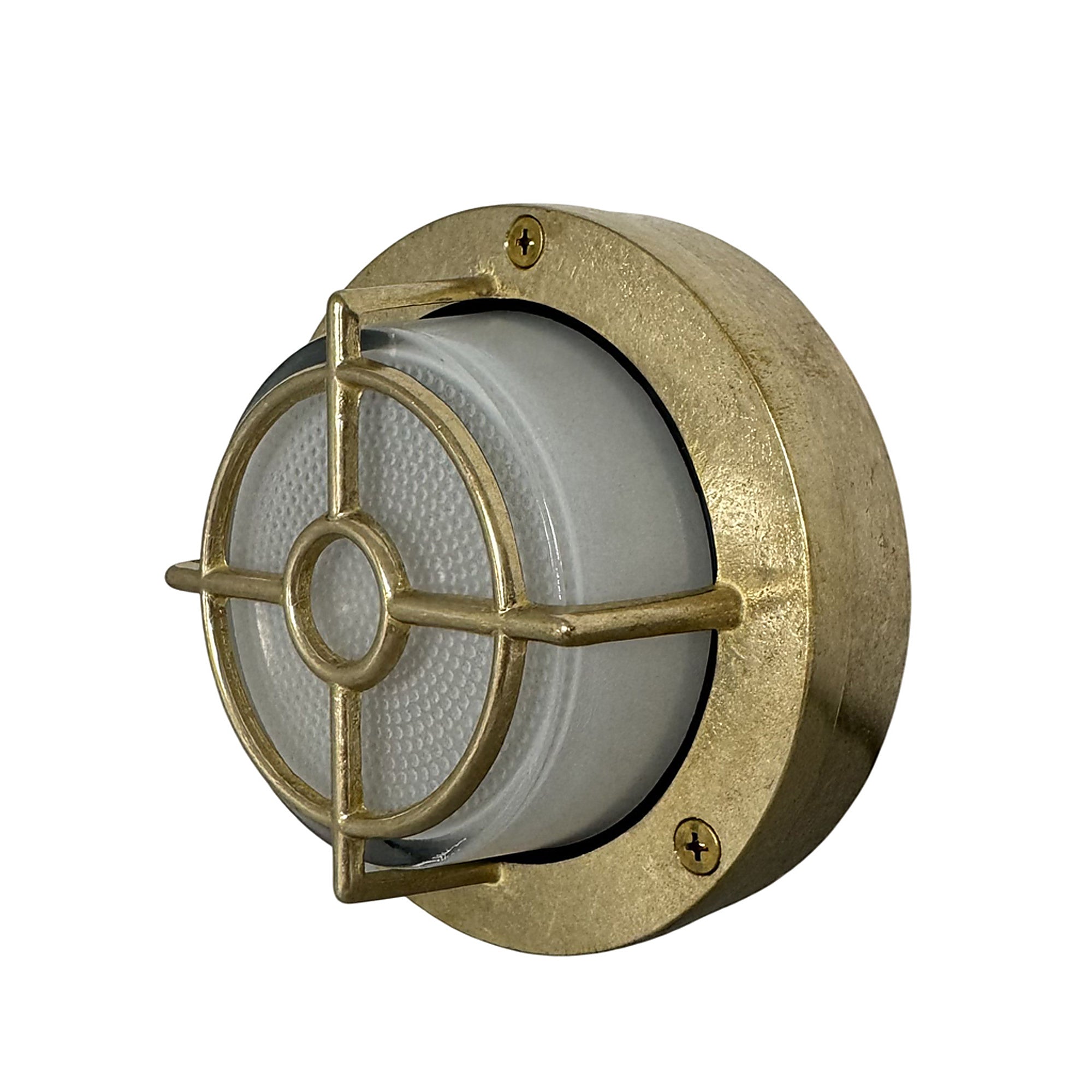 Navigator Walkway Guard Light  - Raw Brass