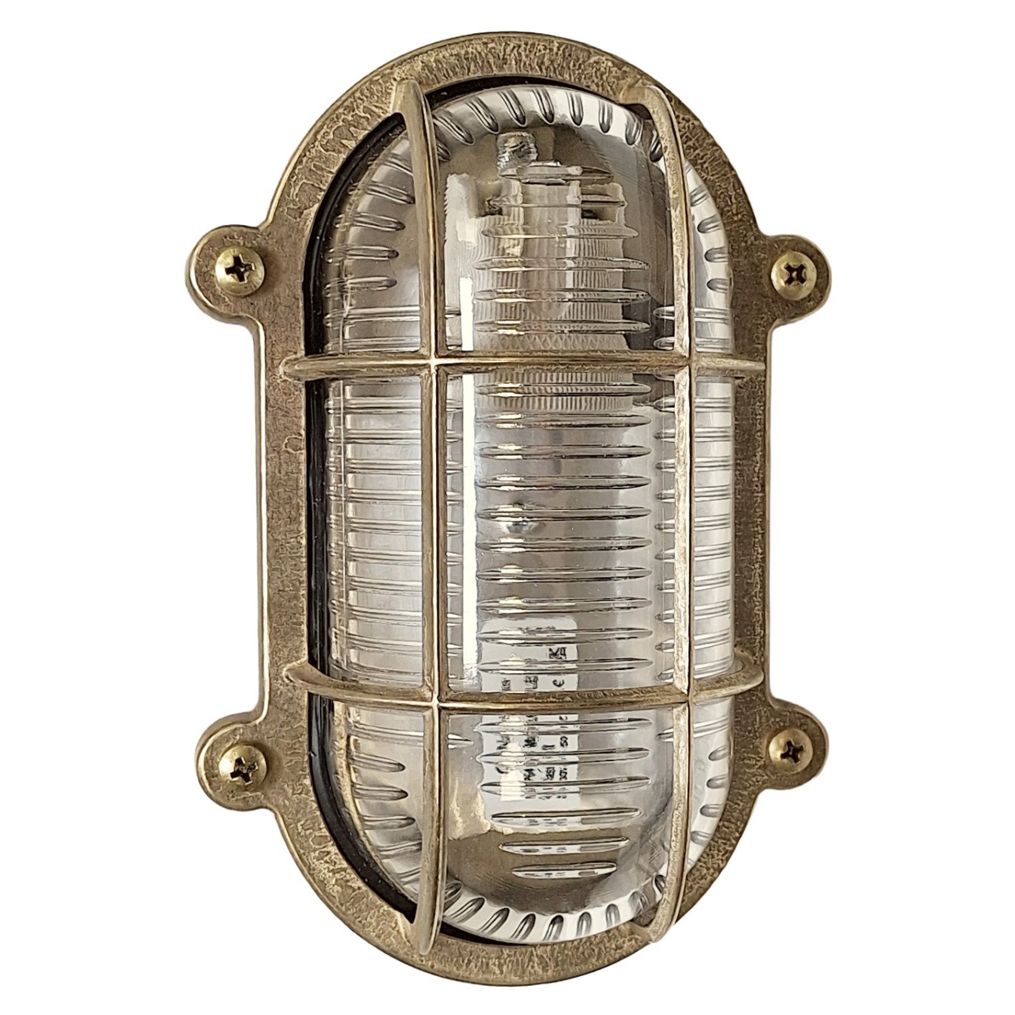 Navigator Merchant Flush Bulkhead Wall Light - Raw Brass