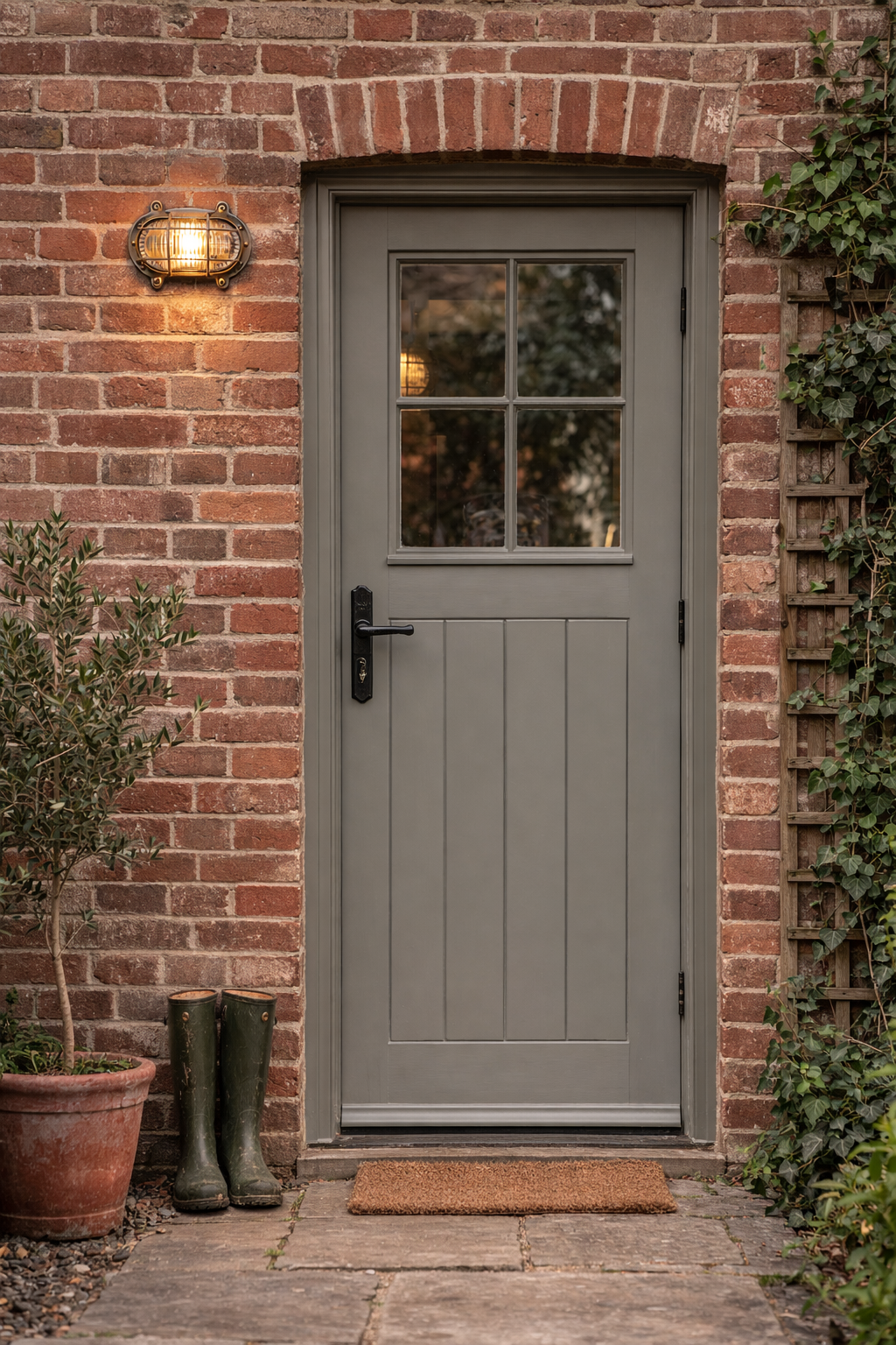 Navigator Merchant Flush Bulkhead Wall Light - Raw Brass