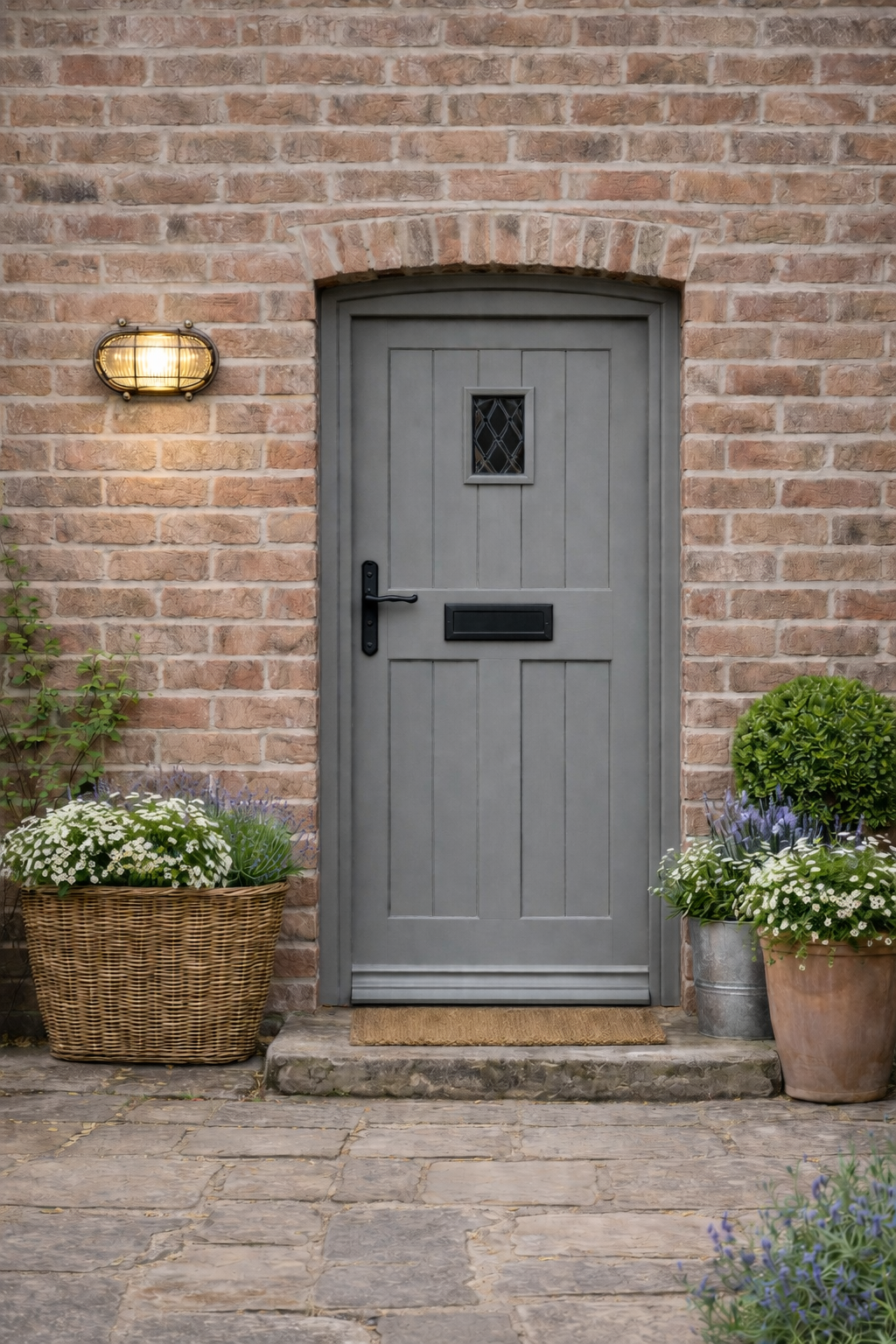 Navigator Merchant Flush Bulkhead Wall Light - Antique Brass
