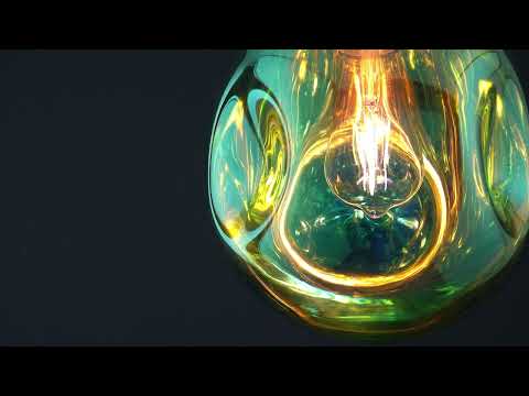 Utopia Dent Medium Glass Ceiling Pendant - Metallic Petrol
