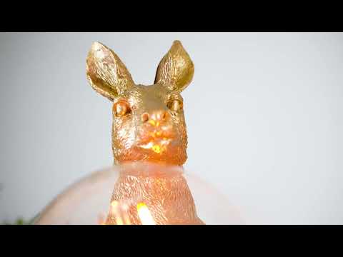 Utopia Skippy The Kangaroo Table Lamp - Vintage Gold