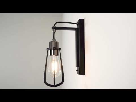 Utopia Metallic Wall Light - Black Chrome