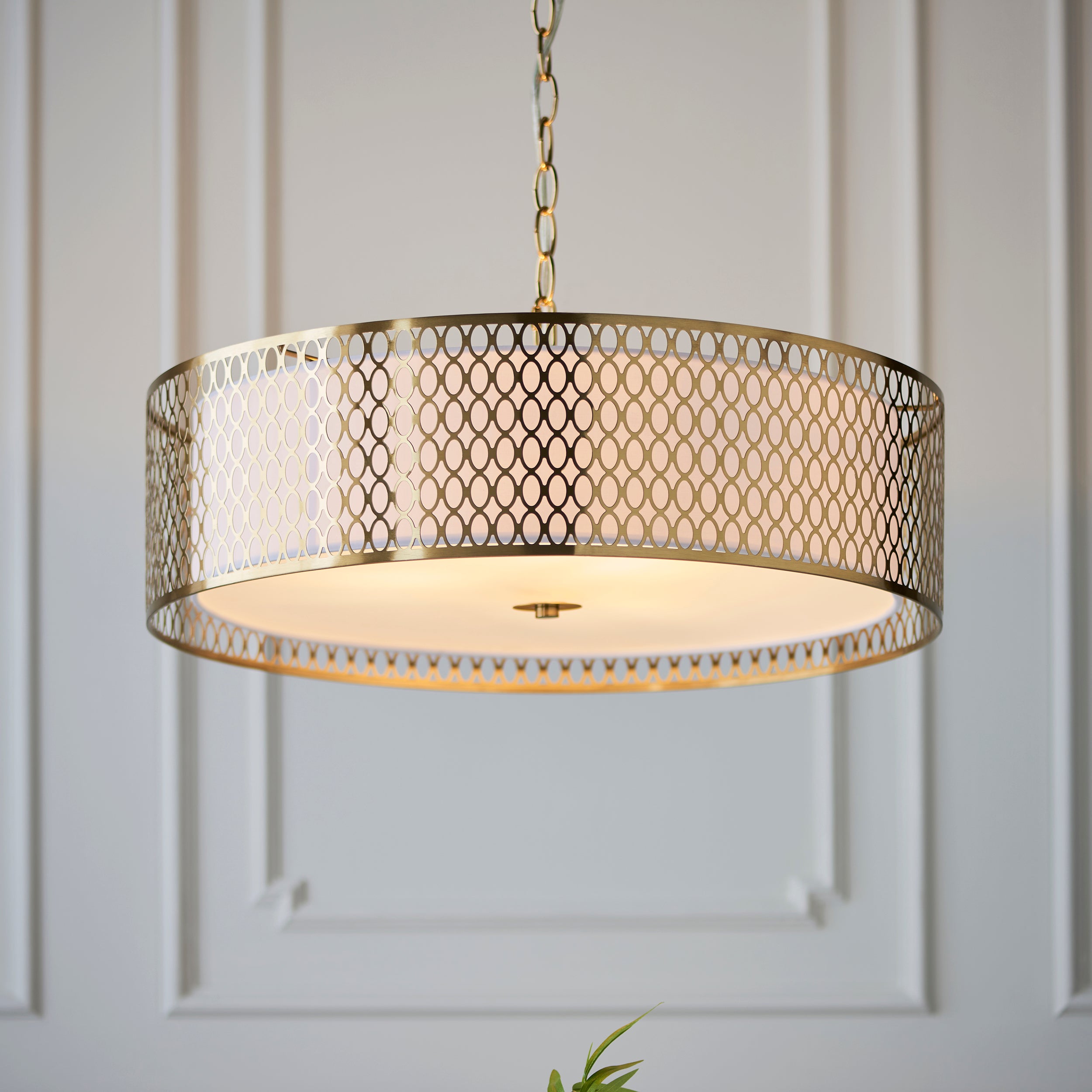 Endon Cordero 3 Light Pendant - Gold Plate