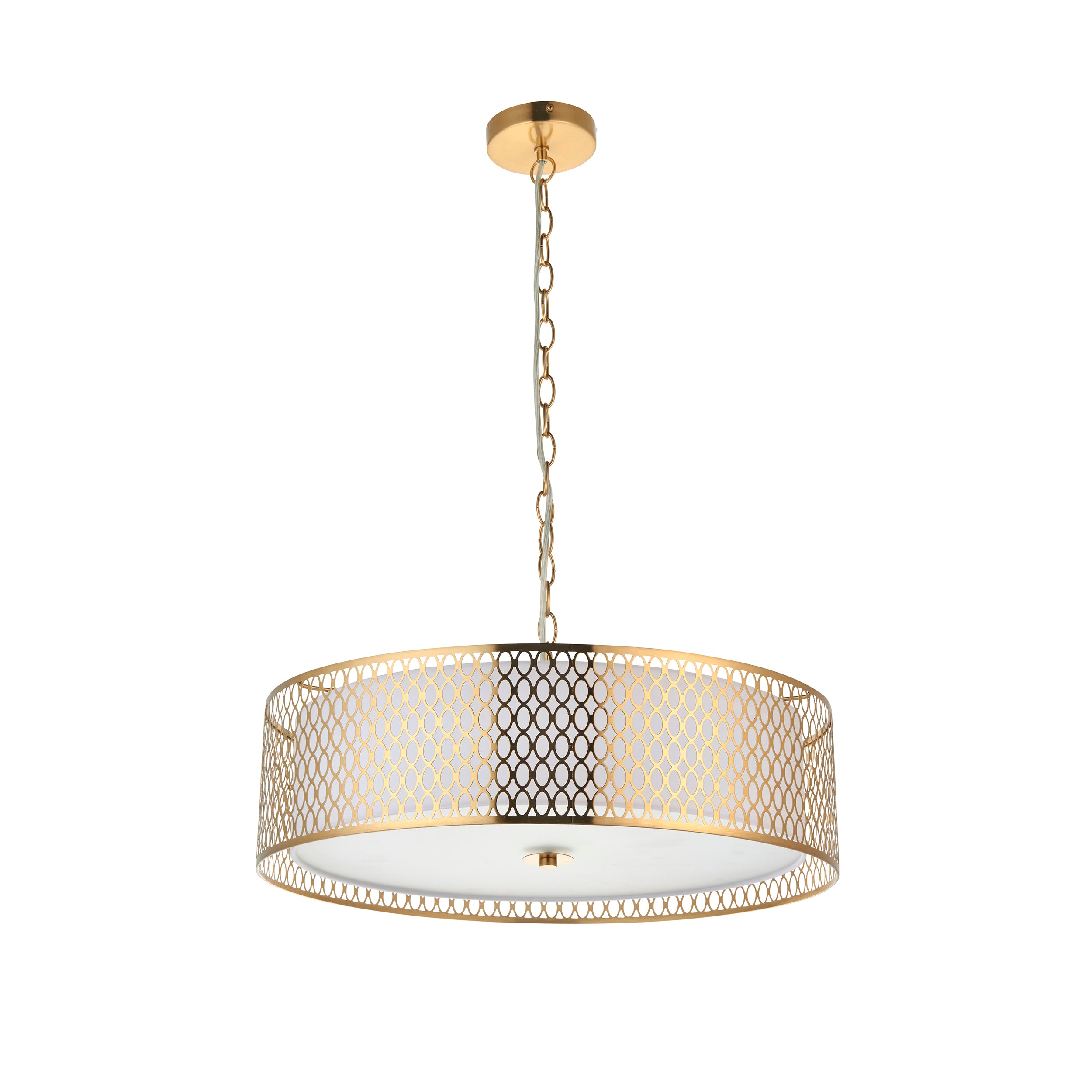 Endon Cordero 3 Light Pendant - Gold Plate