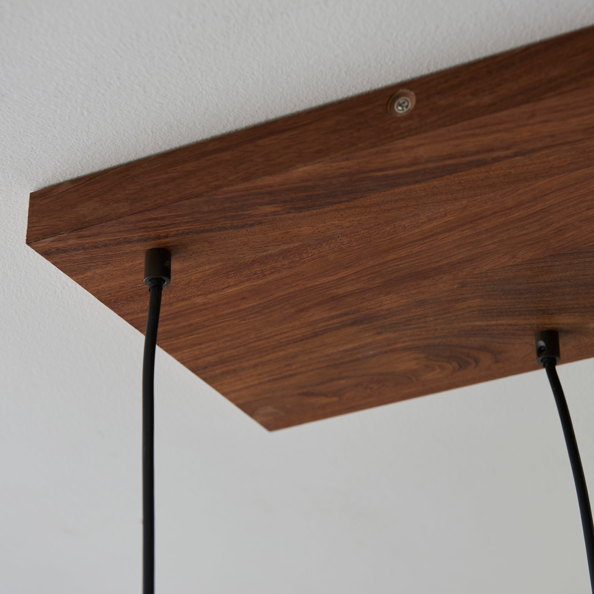 Endon Stellan 6 Light Linear Pendant - Oak Effect