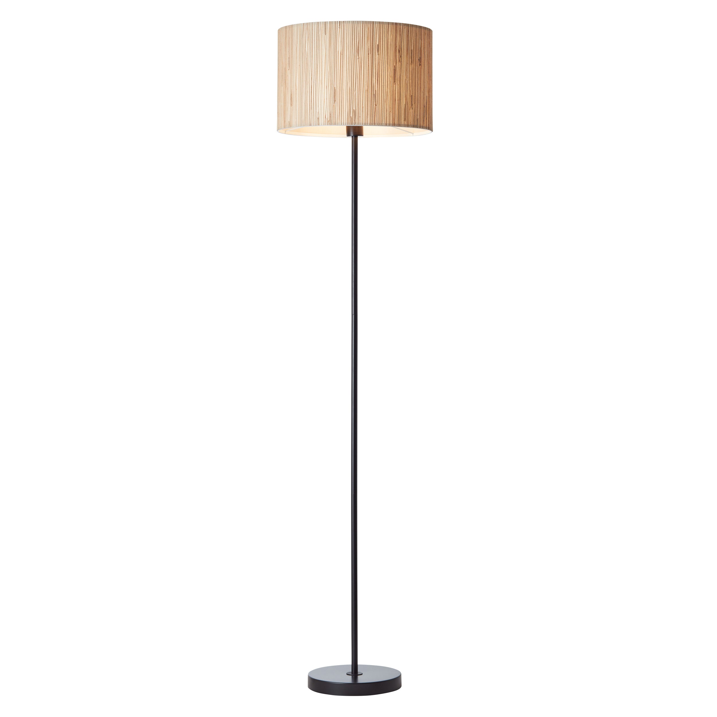 Endon Longshore Single Light Floor Lamp - Woven Seagrass