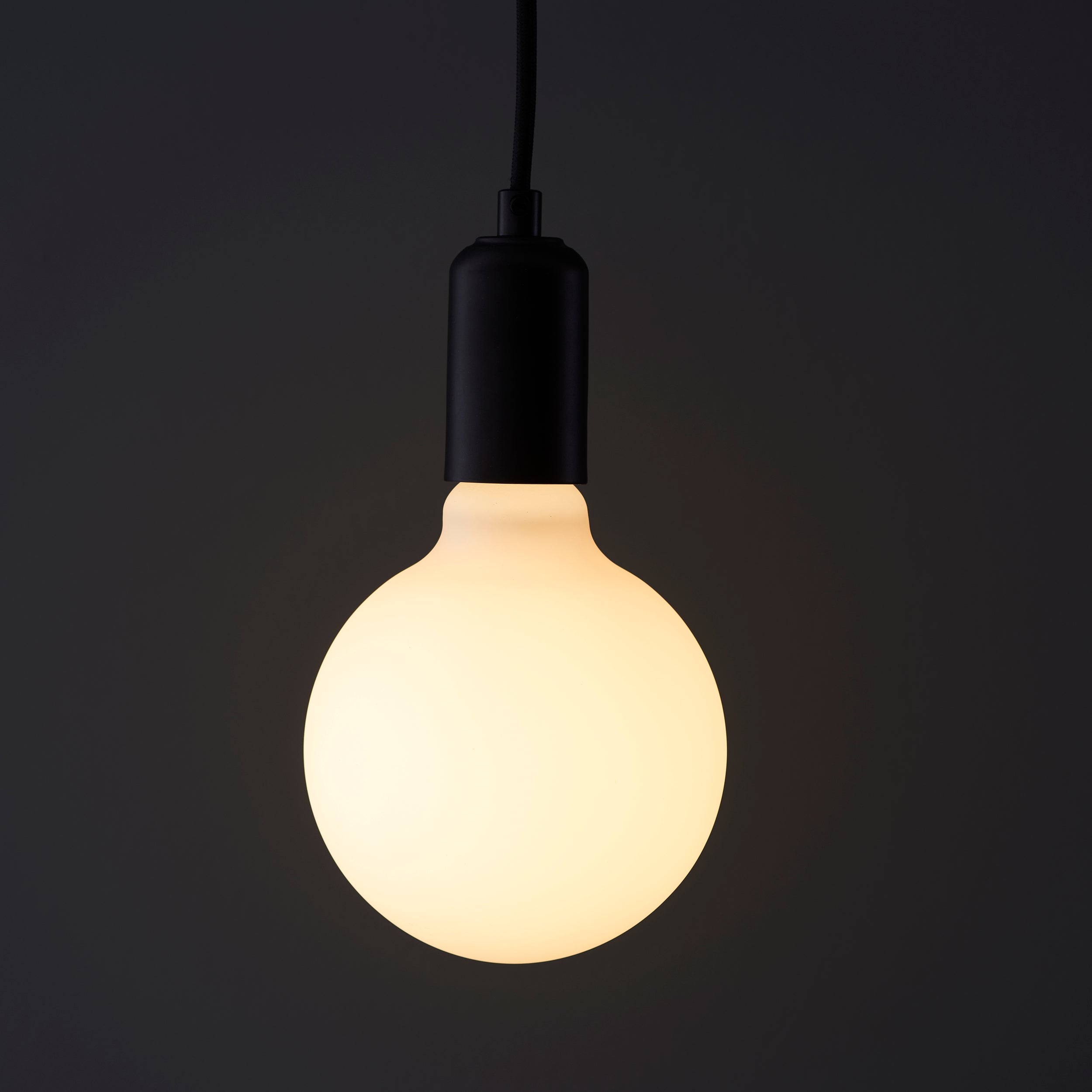 Endon Opaline 125mm E27 LED 12W Filament Bulb - 3000K - Dimmable - Opal Glass