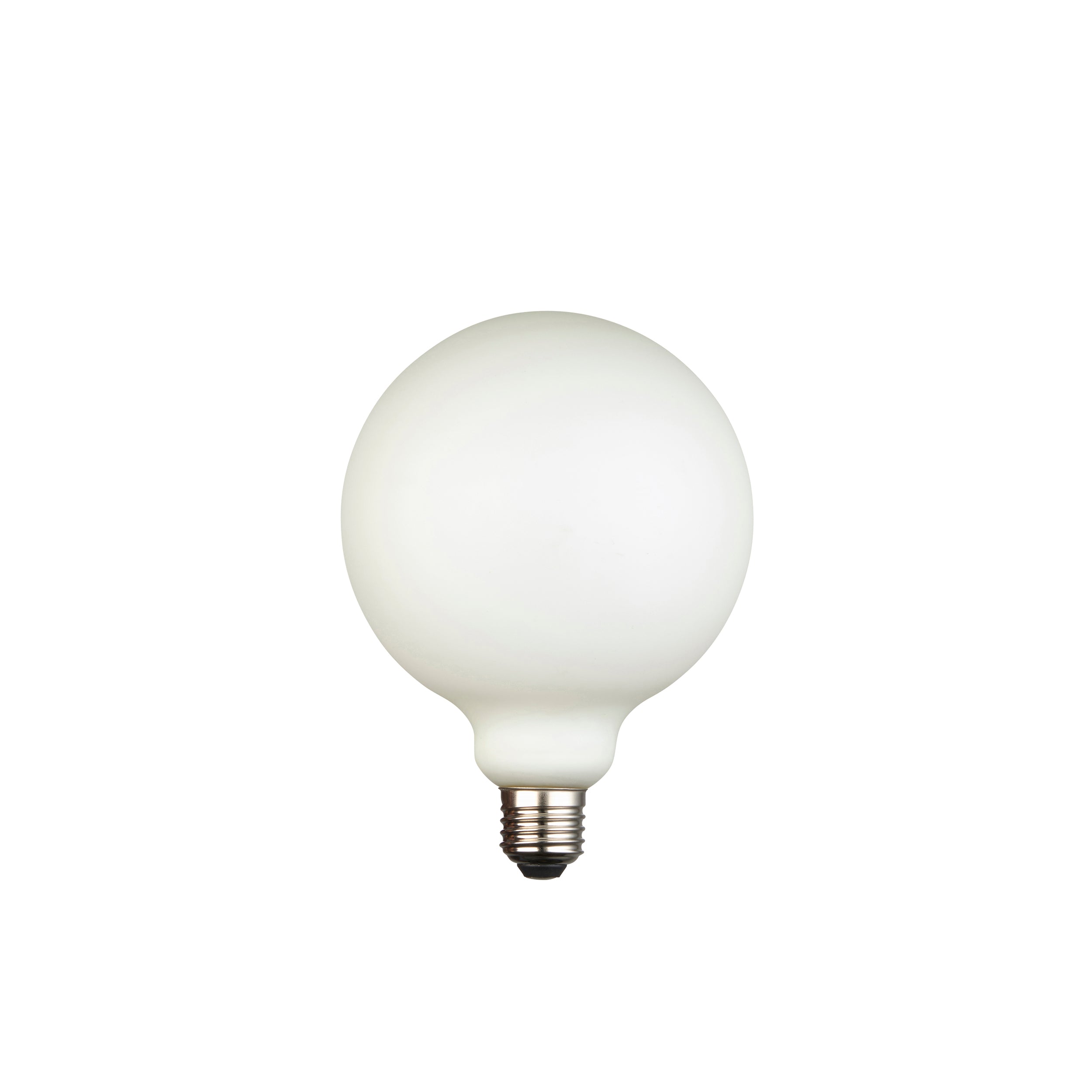 Endon Opaline 125mm E27 LED 12W Filament Bulb - 3000K - Dimmable - Opal Glass