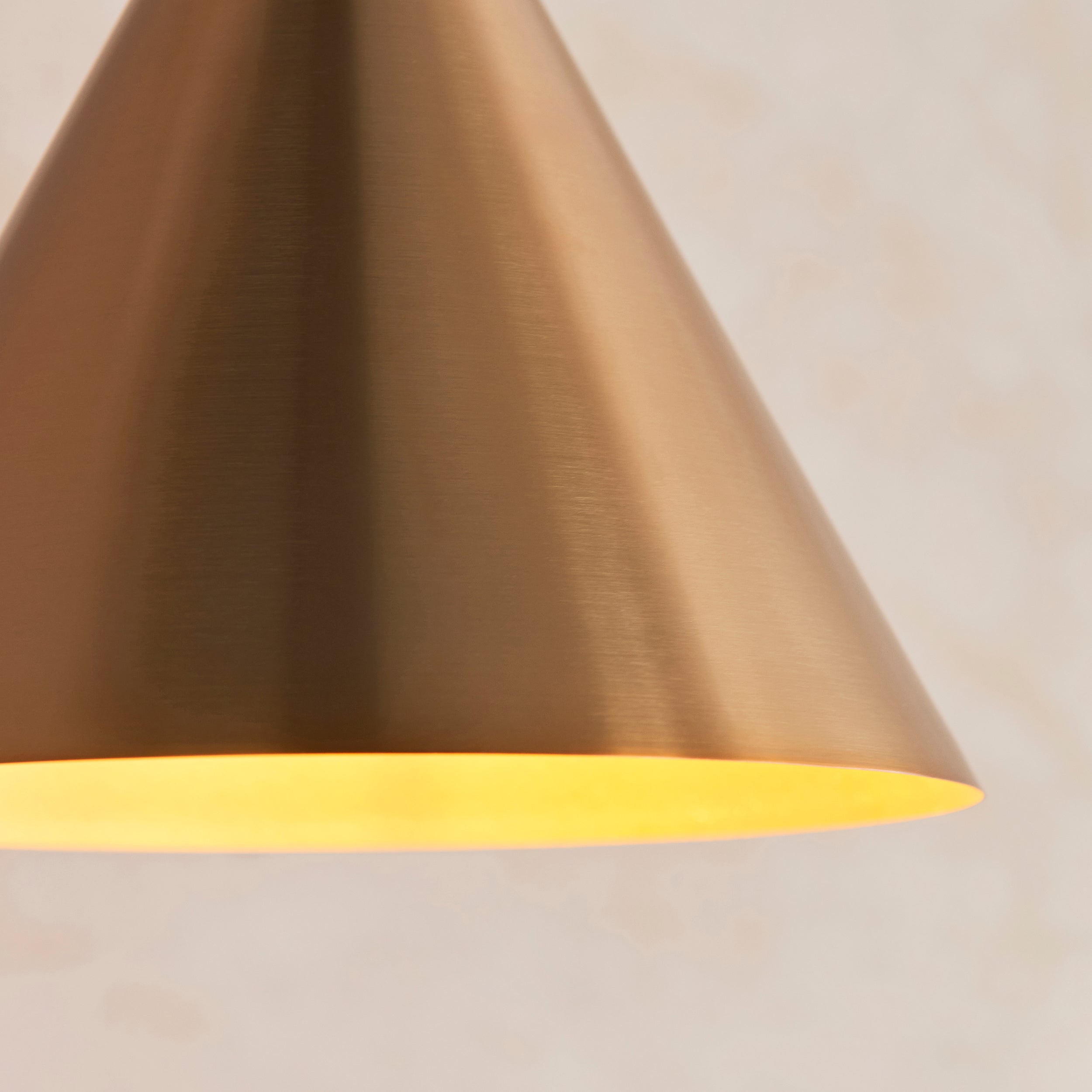 Endon Cape 1 Light Pendant - Warm Antique Brass