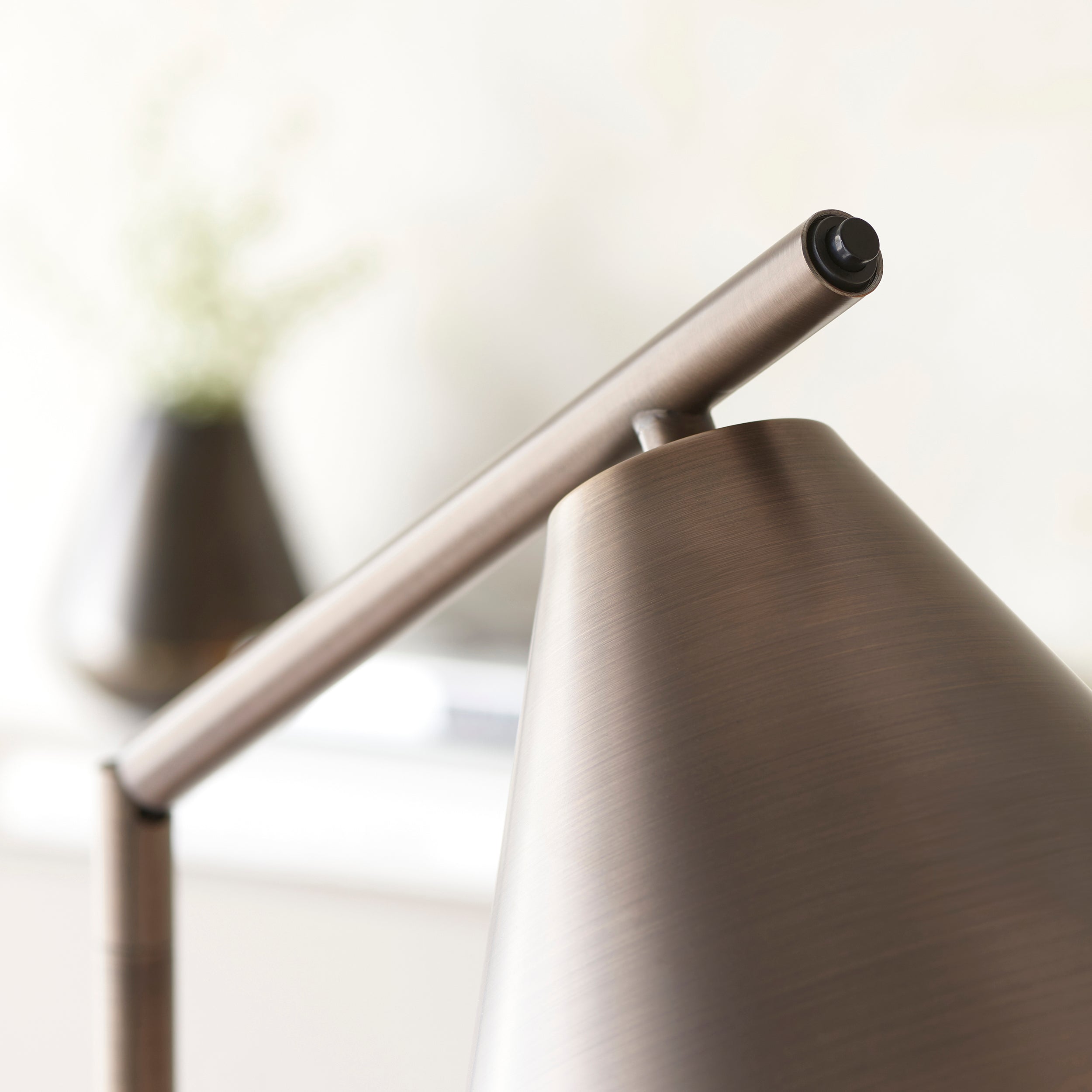 Endon Cape 1 Light Floor - Brushed Antique Bronze