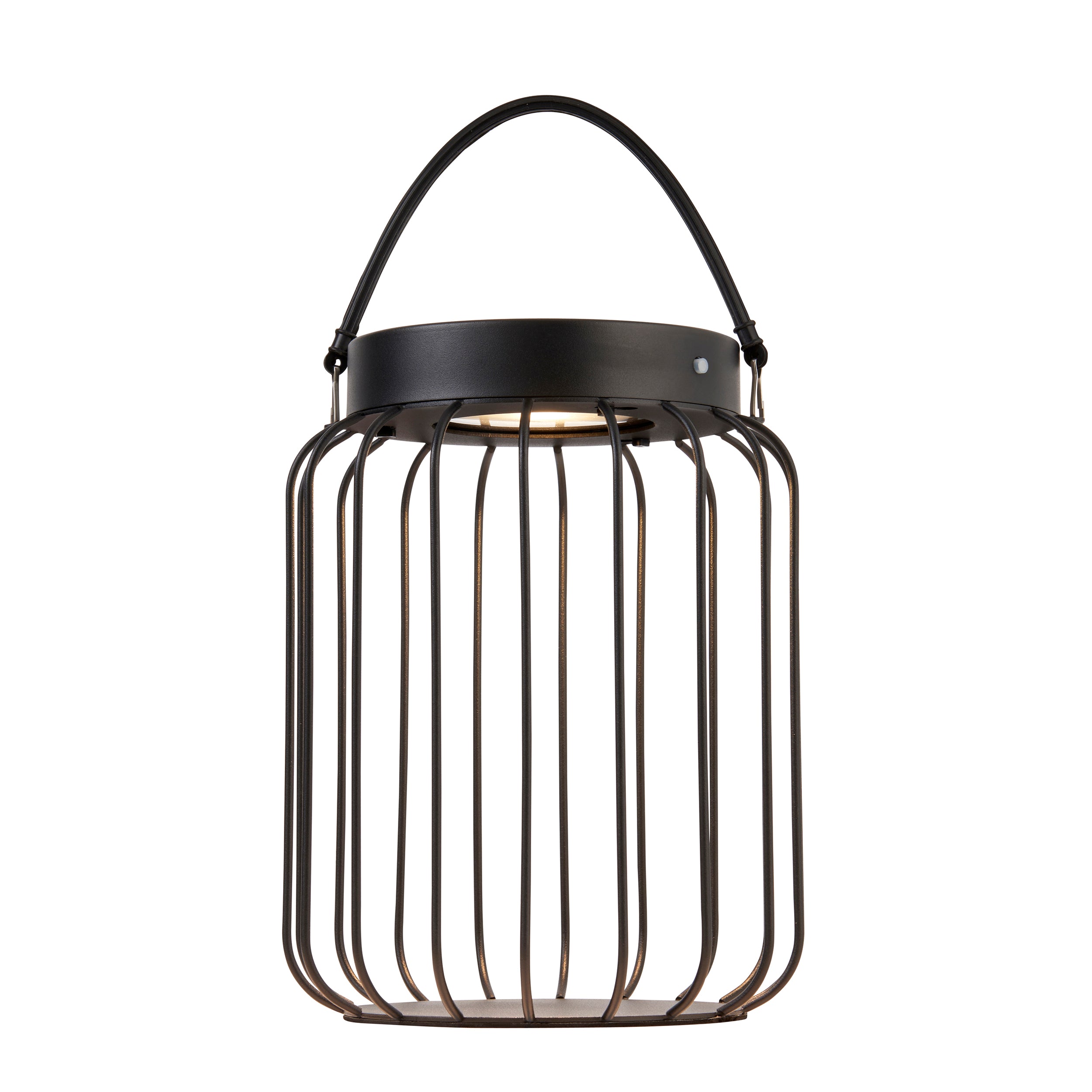 Endon Tropic IP44 Solar Table Lantern - Matt Black