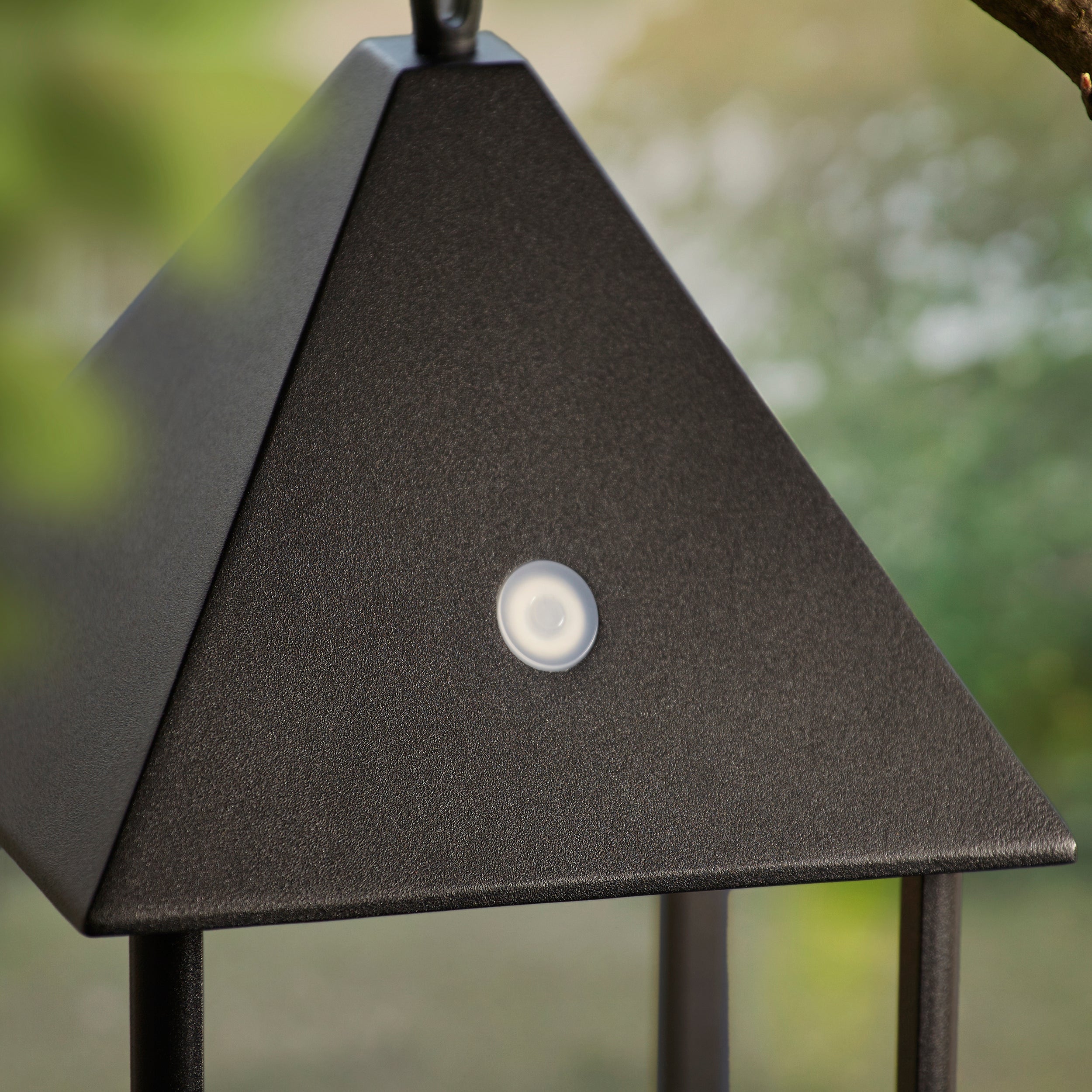 Endon Hoot Large USB IP44 Table Lantern -  Matt Black